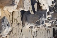 Säulenfundamente in Delos