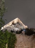 Archäologische Stätte am Abend