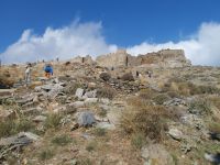 Anstieg zum Castello Rosso