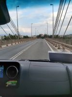 Brückenüberquerung zum Festland