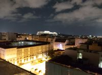die Akropolis in Abendstimmung