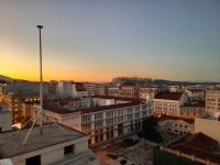Morgenstimmung auf der Dachterrasse des Hotels 