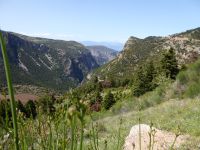 Voraikos Schlucht von oben