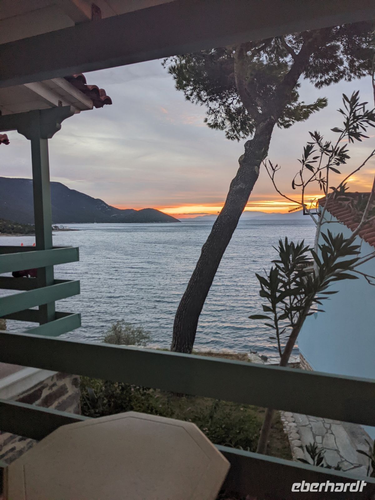 040 Aussicht Balkon Sonnenuntergang