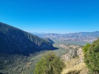 Blick von Delphi auf den Golf von Korinth
