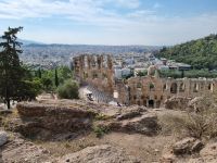 Athen - Odeon des Herodes Atticus am Fuße der Akropolis 