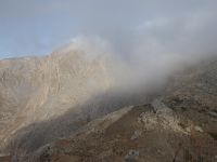 Wolken über Santorini