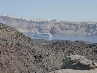 Blick vom Krater auf Fira