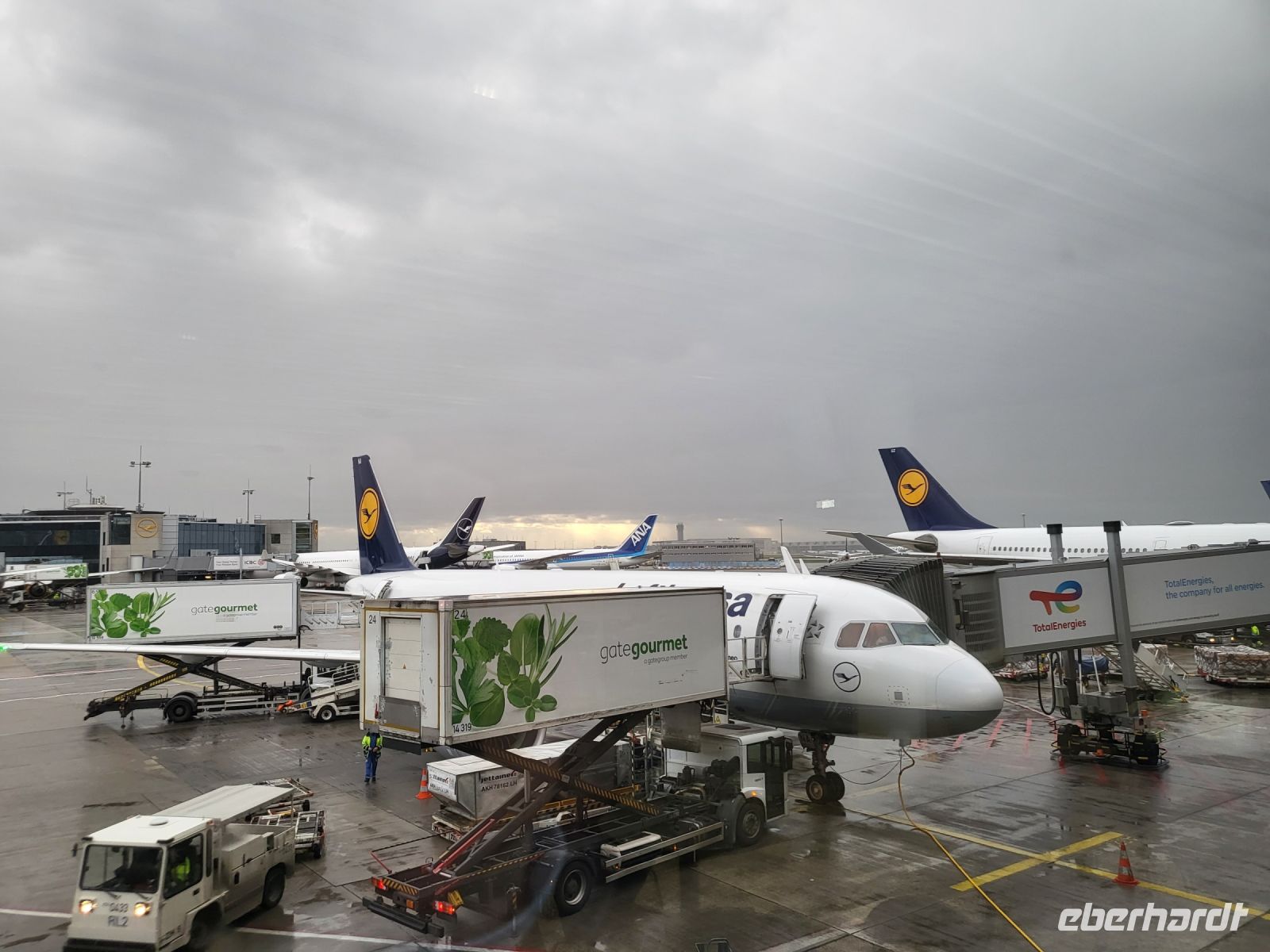 Reges Treiben auf dem Frankfurter Flughafen 