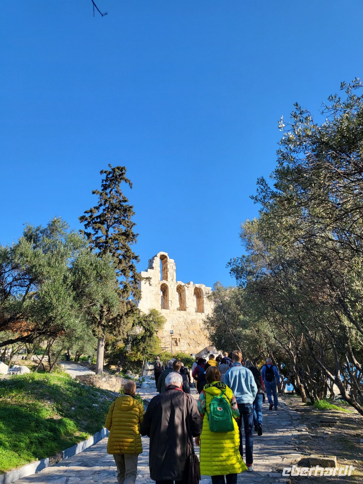 Fußweg hinauf zur Akropolis 