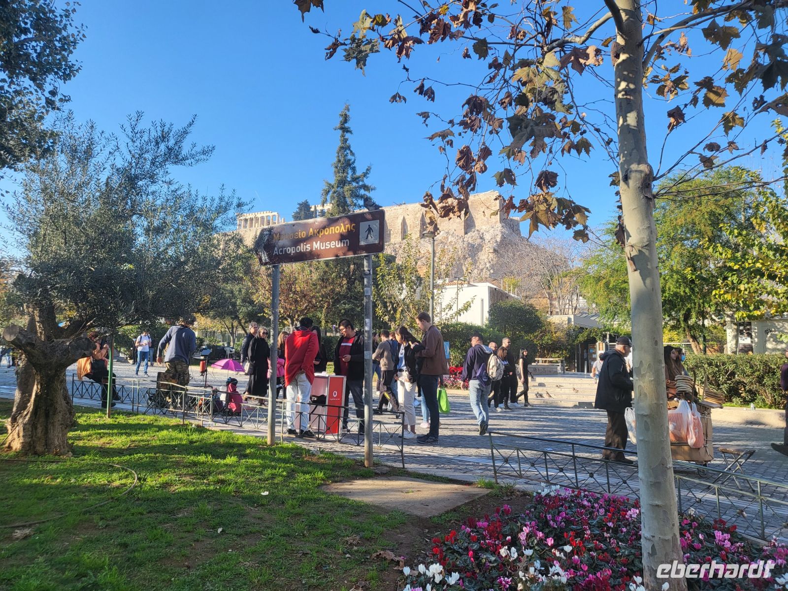 In den Straßen der Pláka, Akropolis-Blick