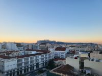 Frühstück auf der Dachterrasse 