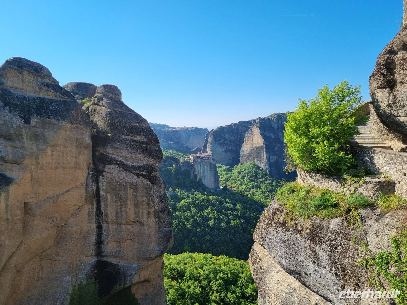 Meteora-Felsen - Ausblick vom Kloster Varlaam...
