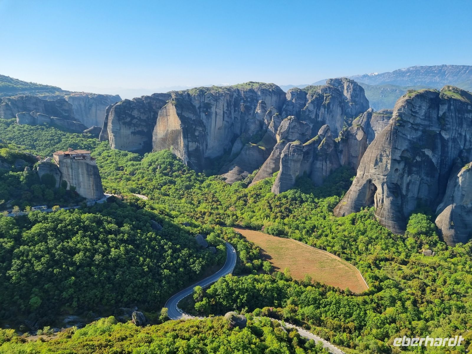 Meteora-Felsen - Ausblick vom Kloster Varlaam...