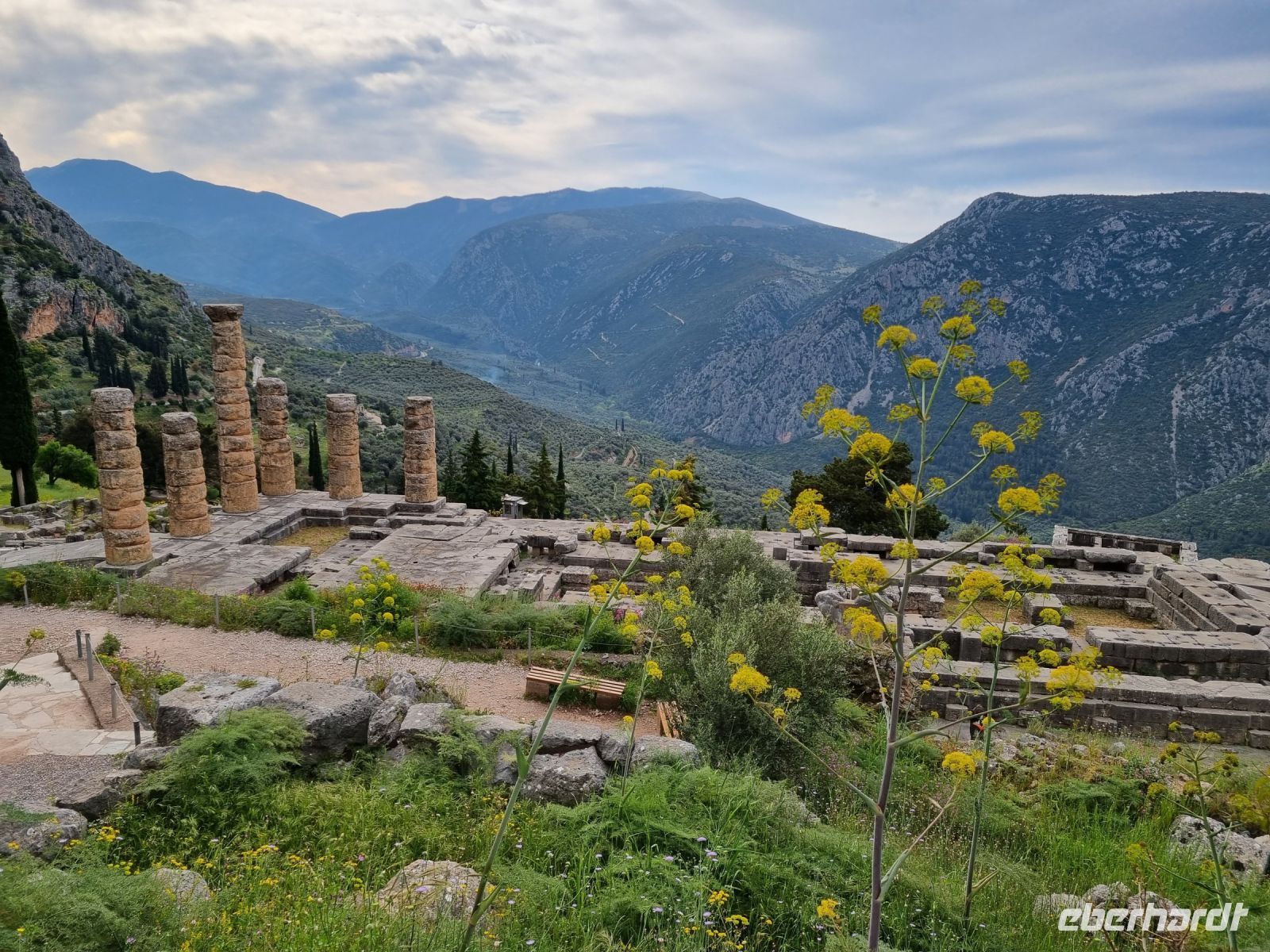 Delphi - Blick zum Apollontempel