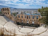 Athen - Odeon des Herodes Atticus am Fuße der Akropolis 