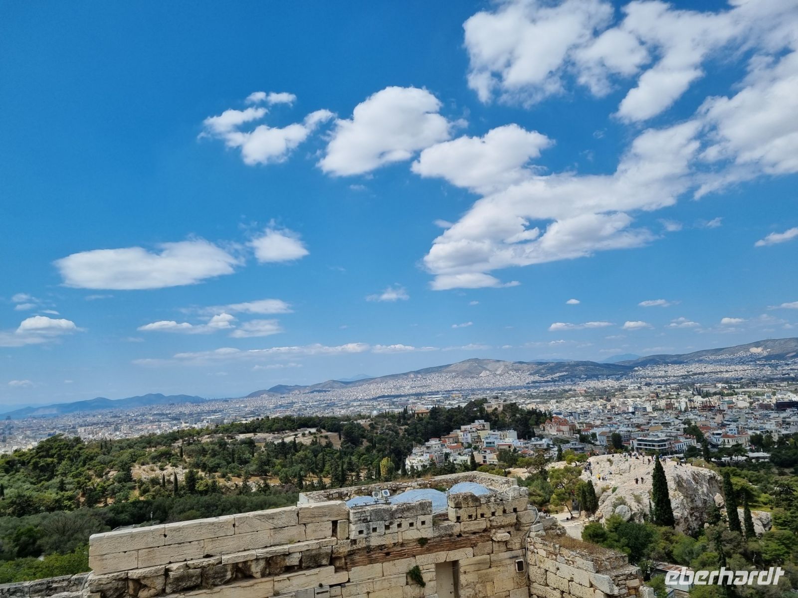Athen - Ausblick von der Akropolis 