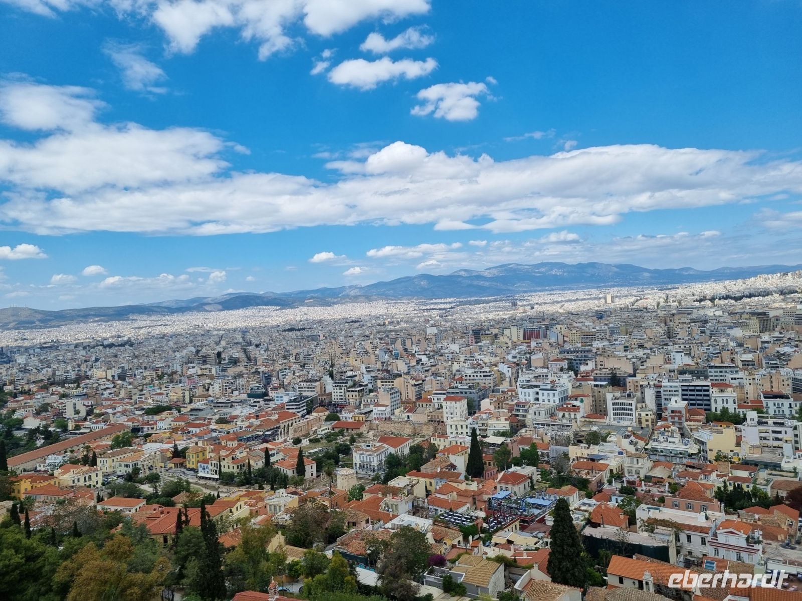 Athen - Ausblick von der Akropolis 