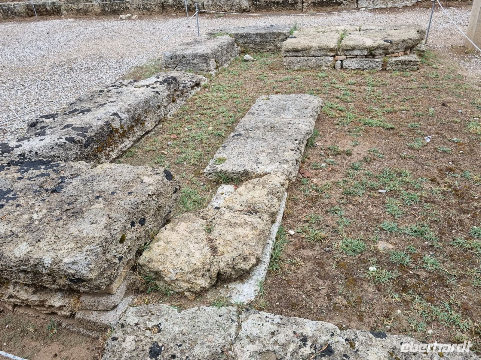 Olympia - Altar der Hera (hier wird das olympische Feuer entzündet...)