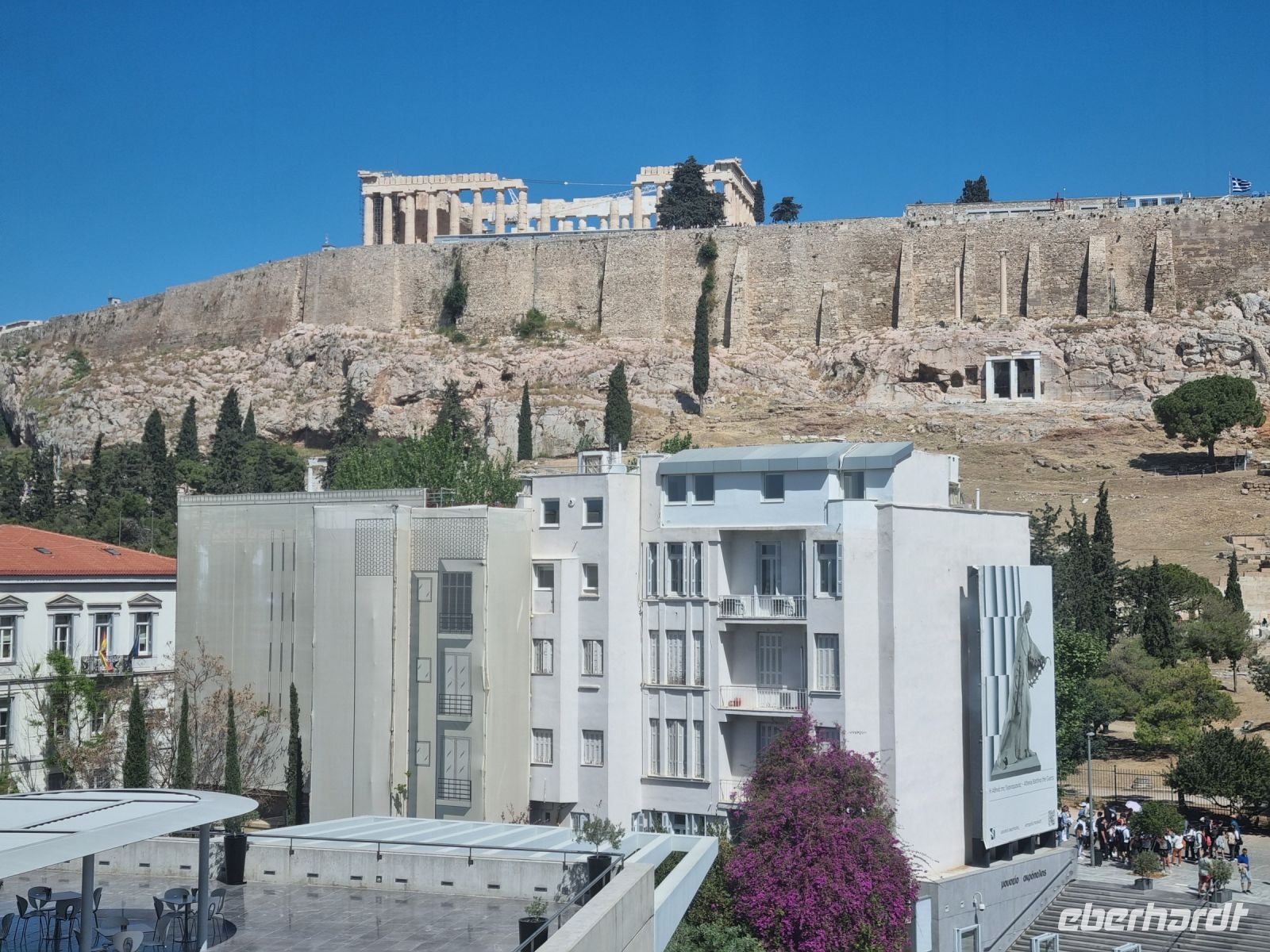 Athen - Ausblick vom Akropolismuseum...