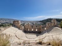 Athen - Odeon des Herodes Atticus am Fuße der Akropolis 