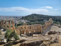 Athen - Odeon des Herodes Atticus am Fuße der Akropolis 