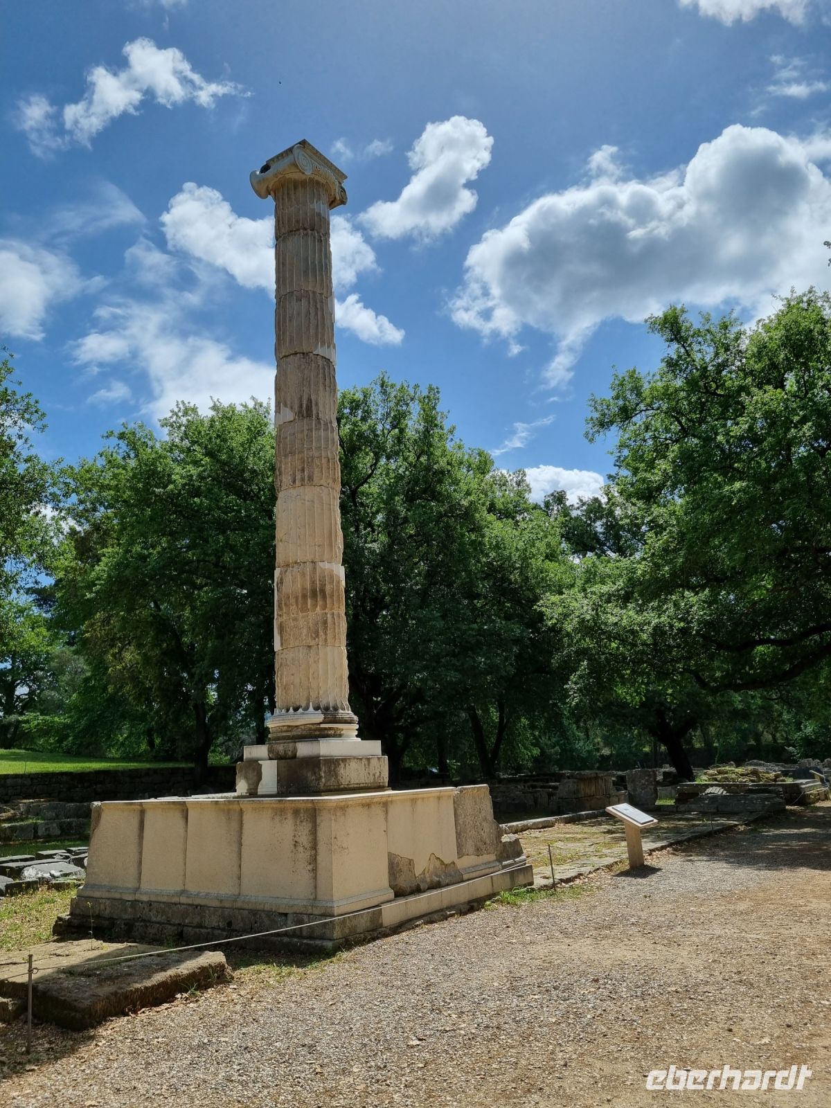 Olympia - Votivmonument des Ptolemaios II