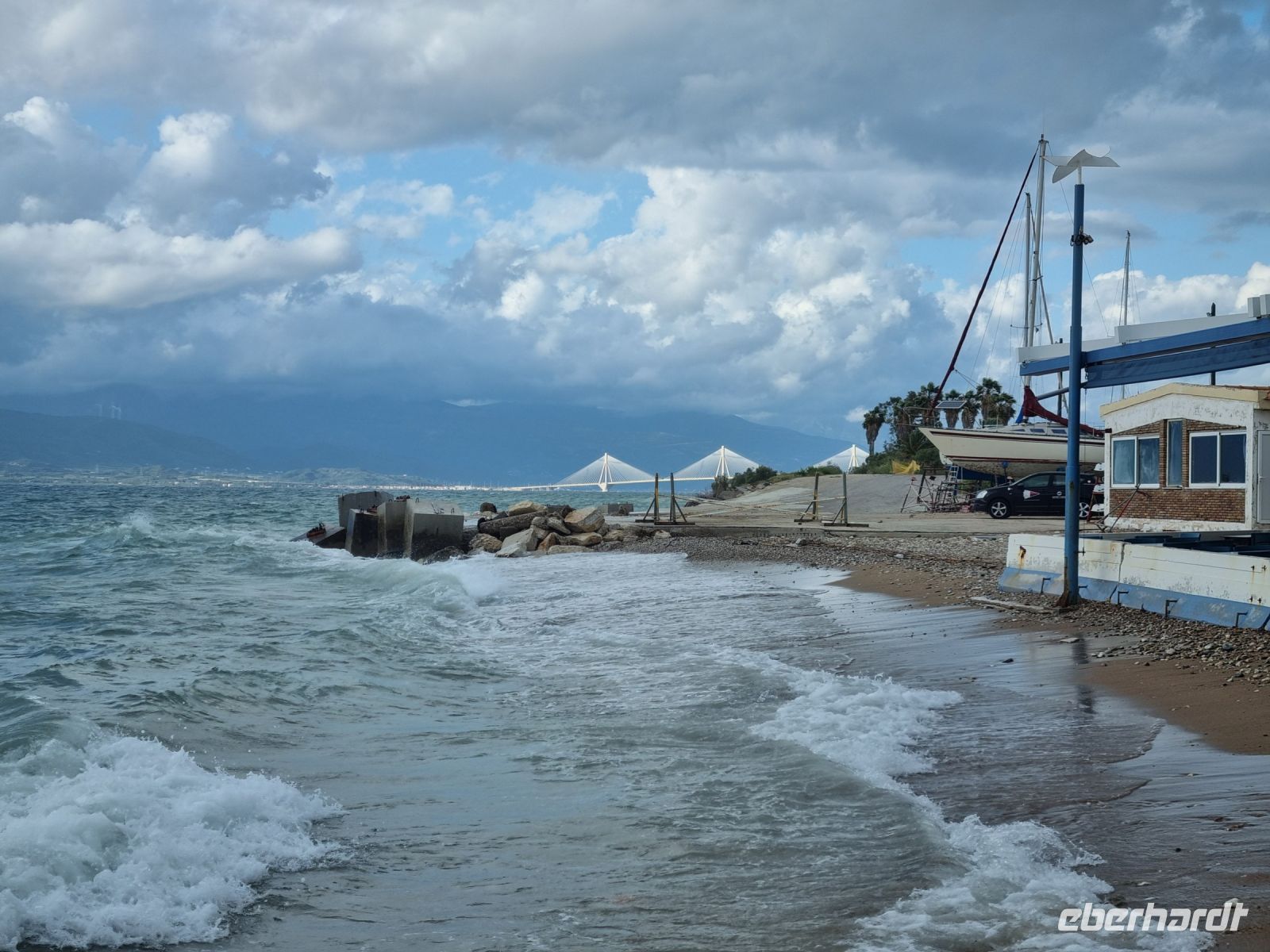 Golf von Patras mit Rio-Andirrio-Brücke