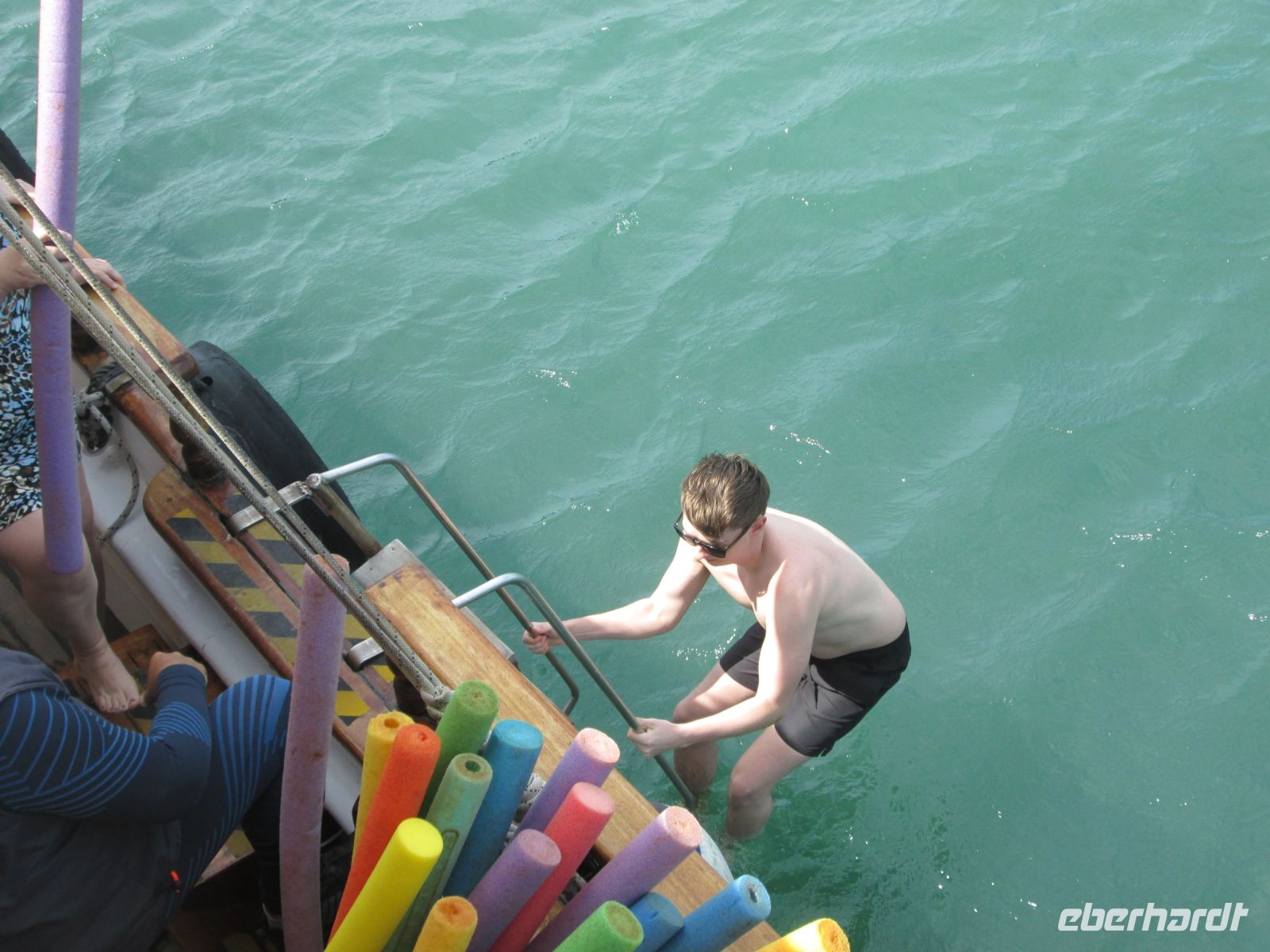 Baden im warmen Schwefelwasser