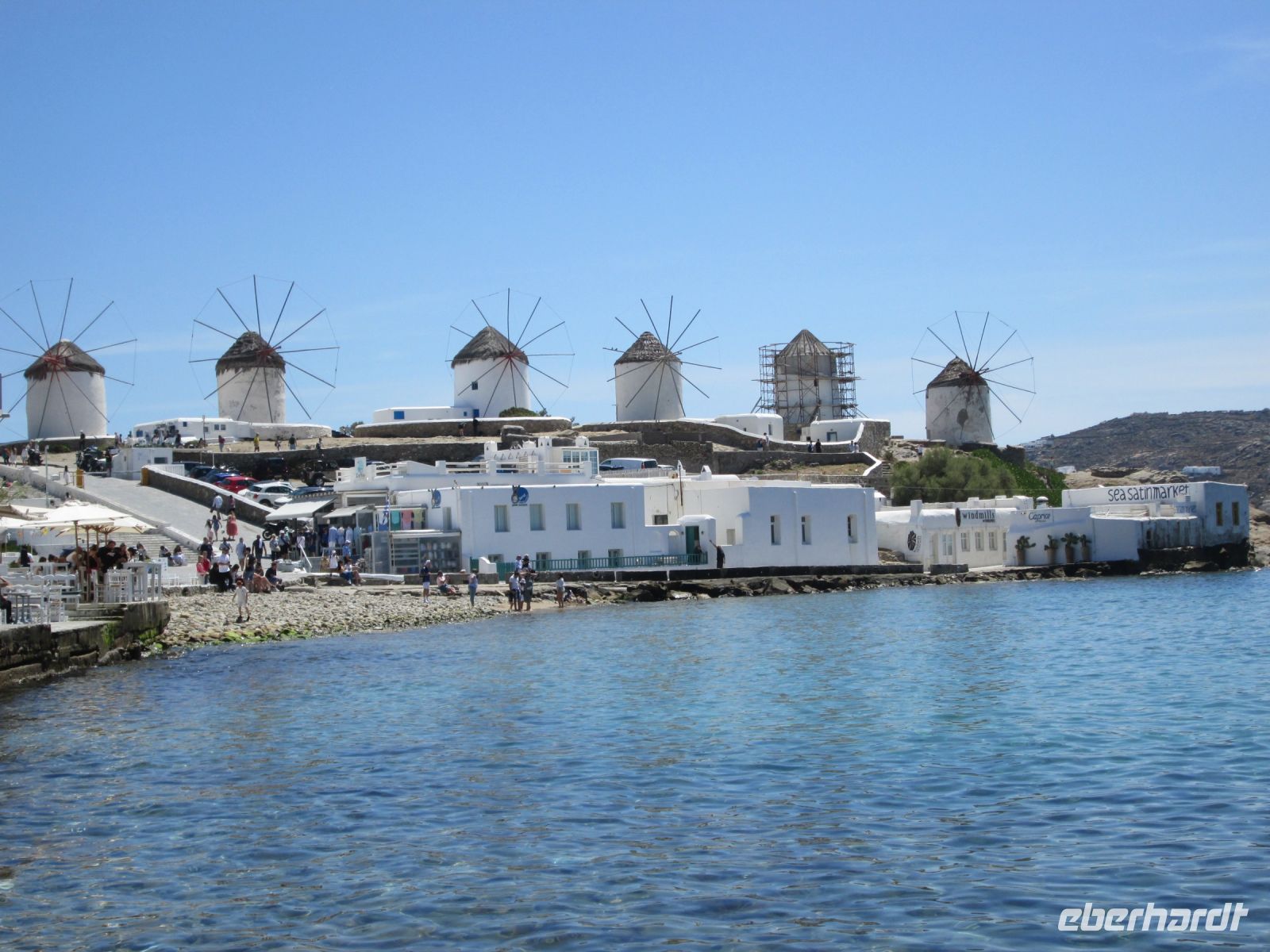 Mykonos' berühmte Windmühlen