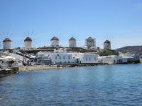 Mykonos' berühmte Windmühlen