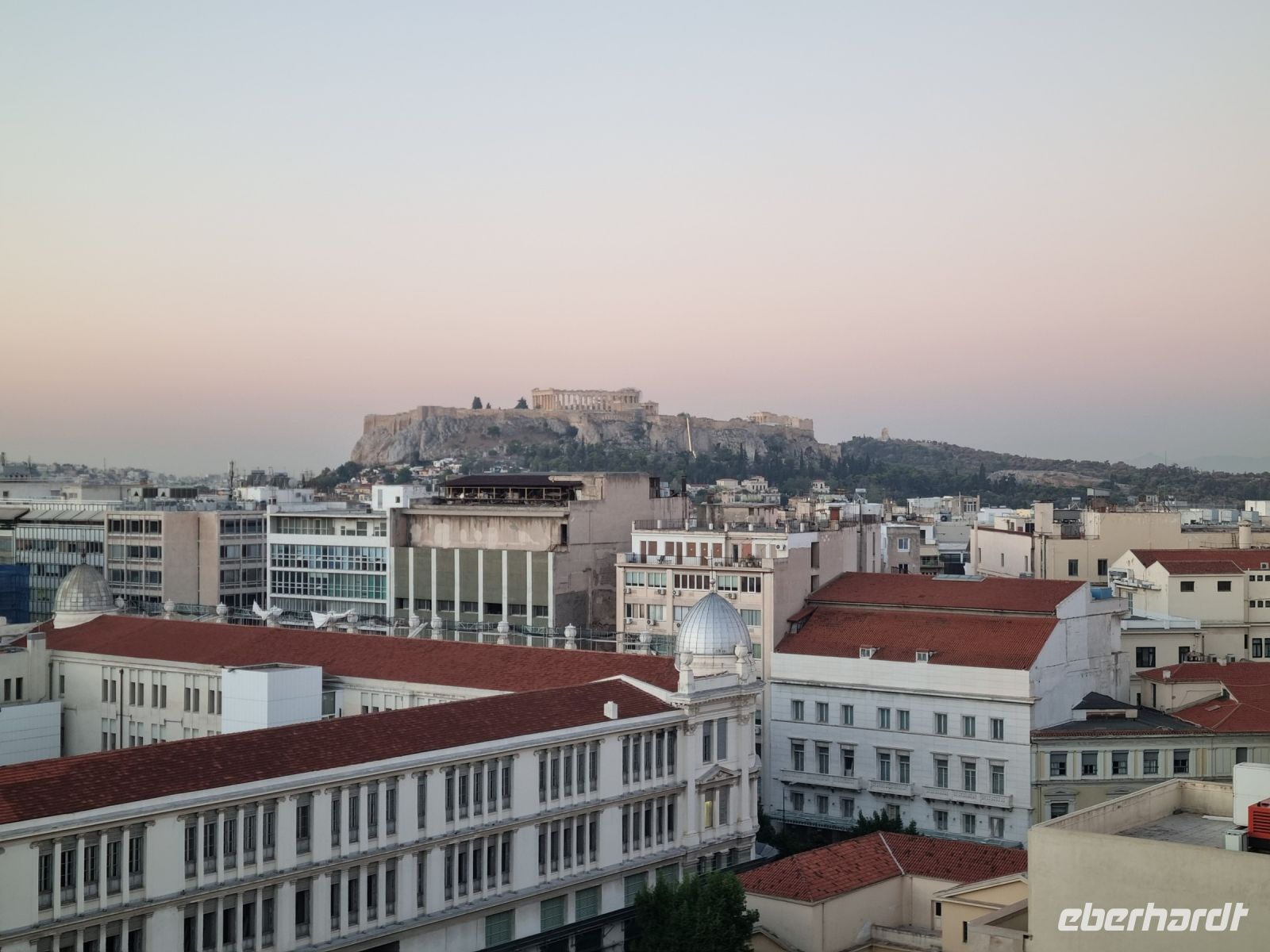 Athen - Ausblick von der Dachterrasse des Hotel 