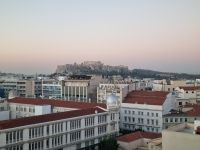Athen - Ausblick von der Dachterrasse des Hotel 