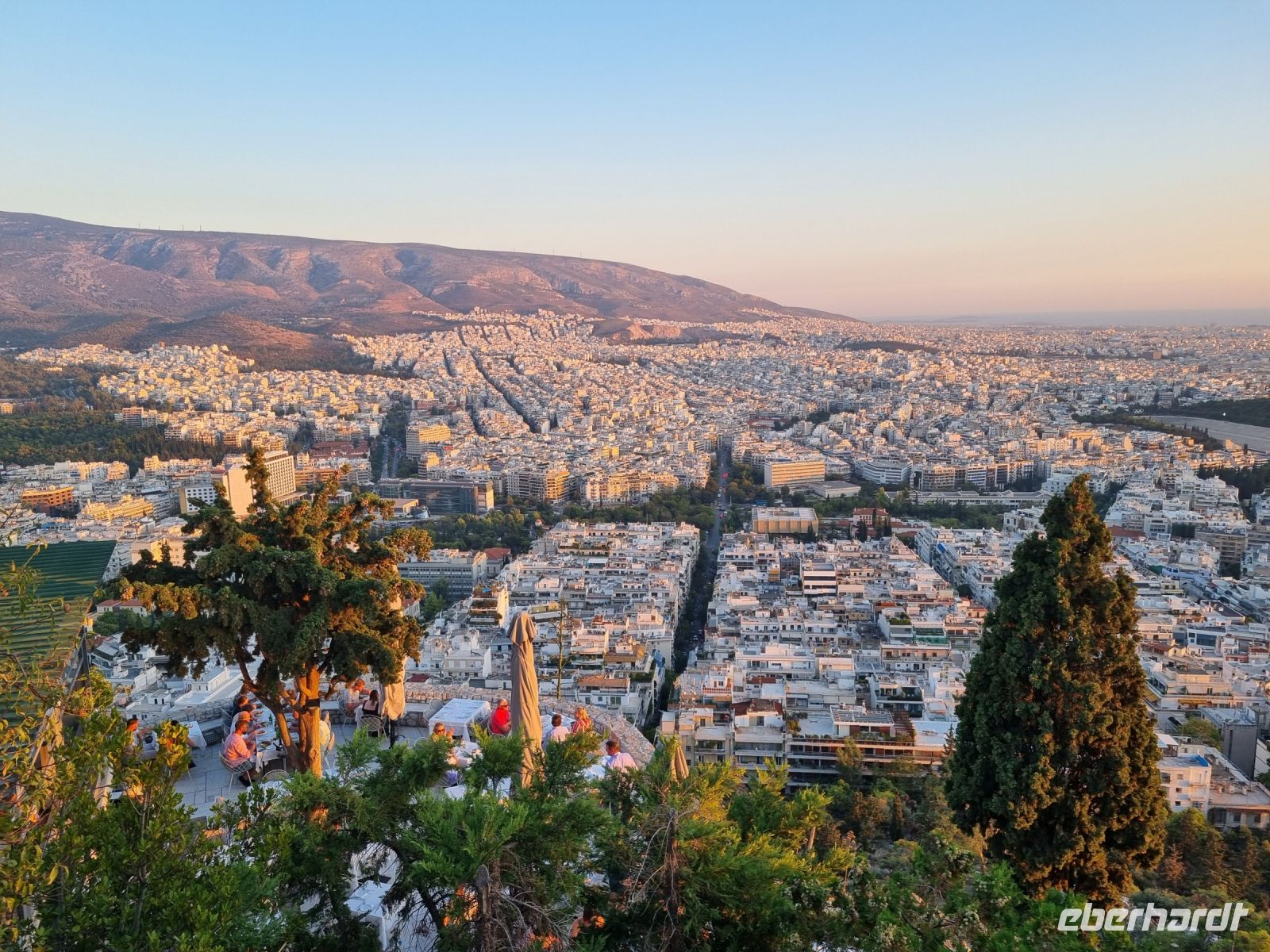 Athen - Ausblick vom Lykabettus-Hügel 
