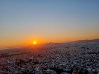 Athen - Sonnenuntergang auf dem Lykabettus-Hügel