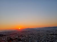 Athen - Sonnenuntergang auf dem Lykabettus-Hügel