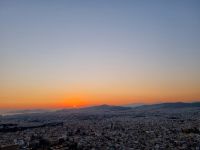 Athen - Sonnenuntergang auf dem Lykabettus-Hügel