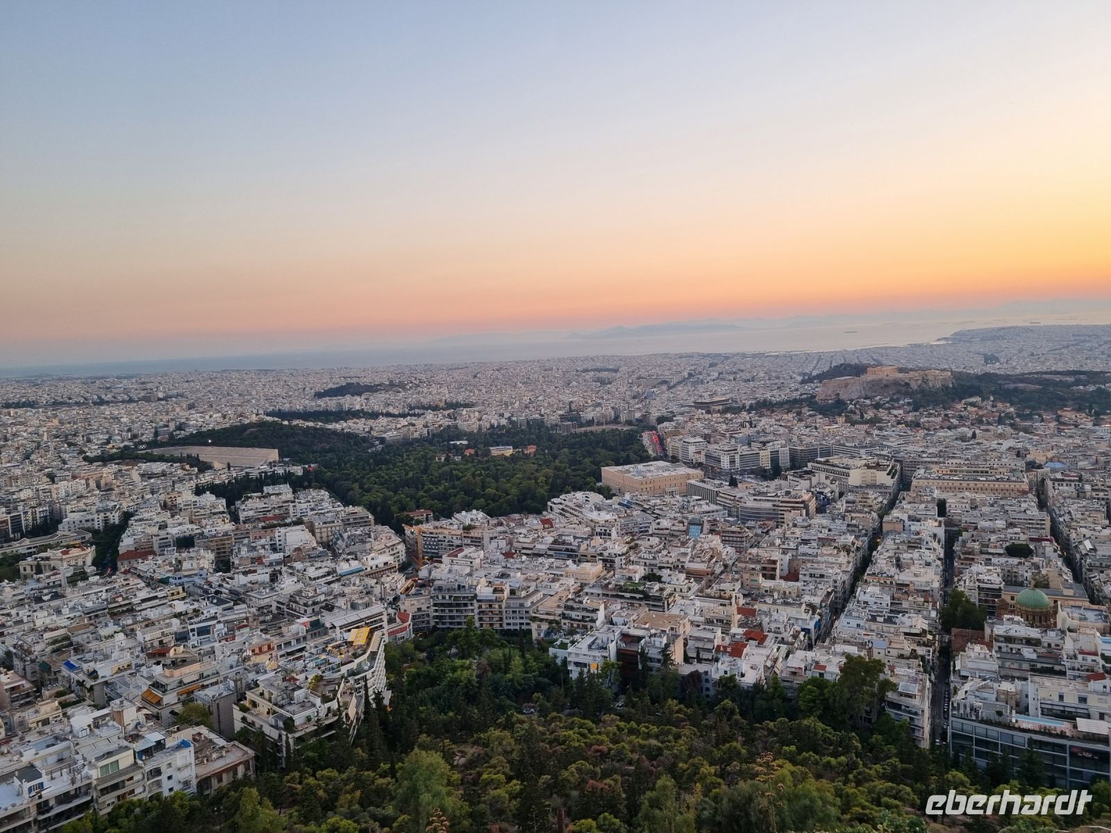 Athen - Ausblick vom Lykabettus-Hügel 