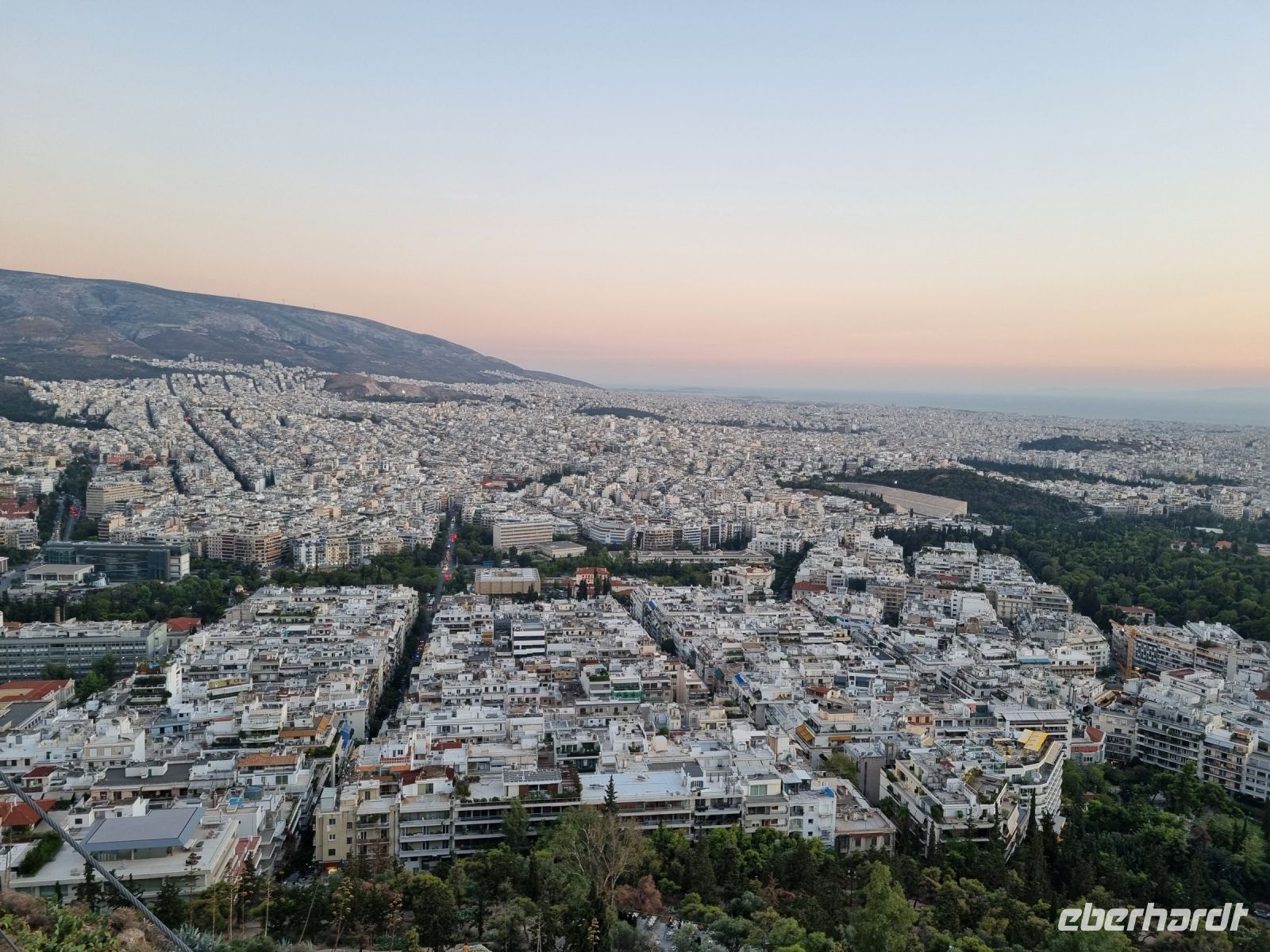 Athen - Ausblick vom Lykabettus-Hügel 