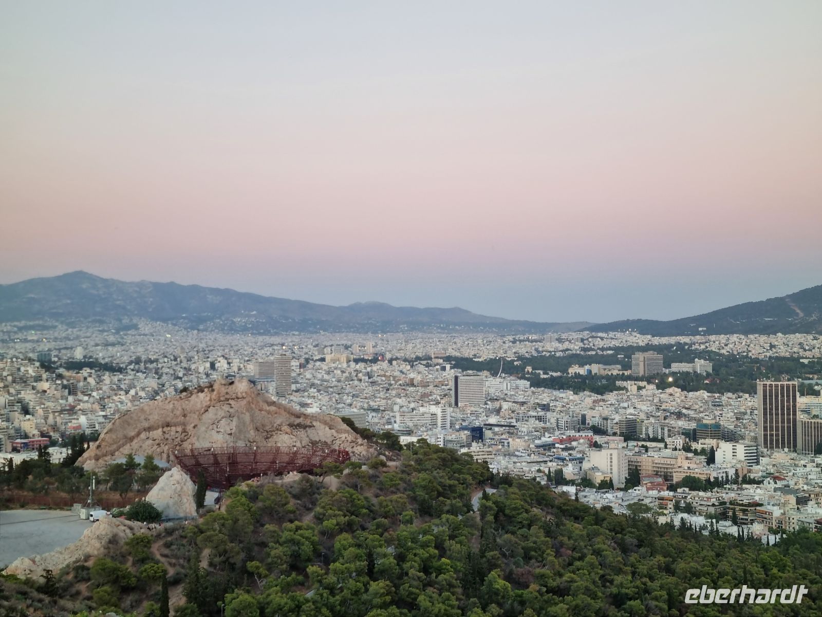 Athen - Ausblick vom Lykabettus-Hügel 