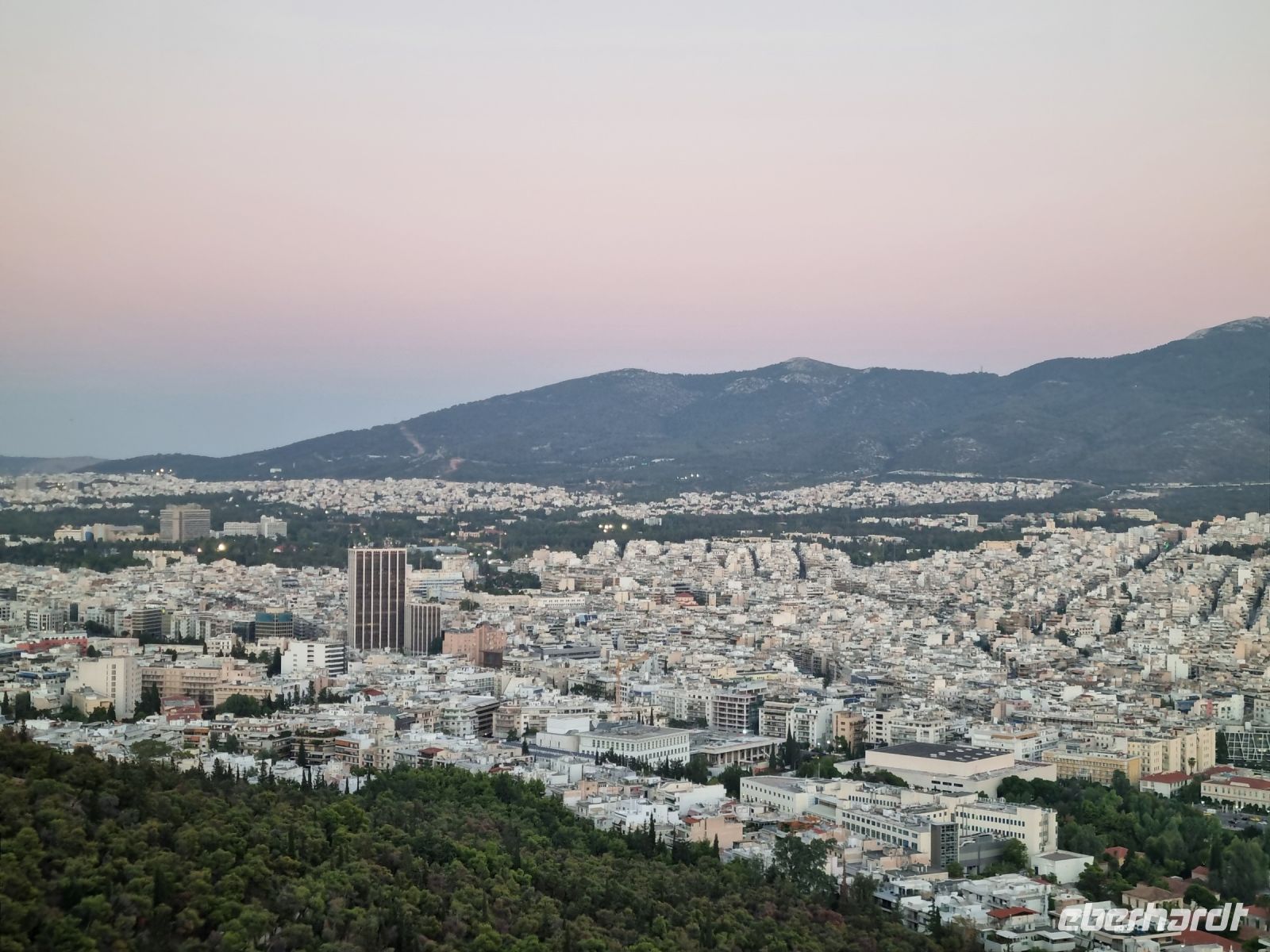 Athen - Ausblick vom Lykabettus-Hügel 