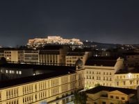 Athen - Ausblick von der Dachterrasse  des Hotels 
