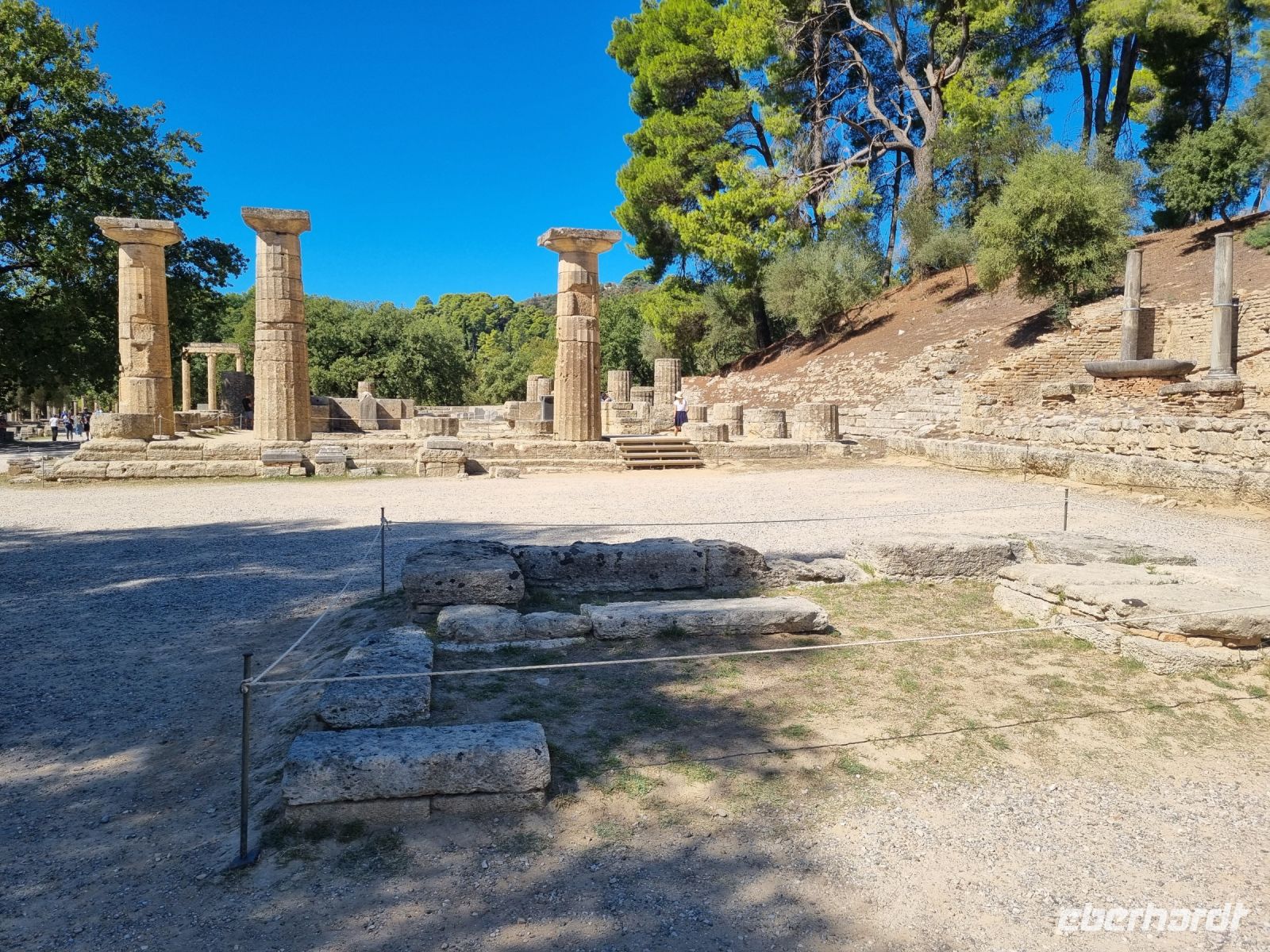 Olympia - Stelle der Entzündung des Olympischen Feuers mit Hera-Tempel