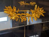 Museum Pella - Goldener Myrtenkranz aus einem Zwillingsgrab