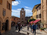Blick auf das Stadttor von Gradara