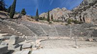 Archäologische Stätte Delphi - antikes Theater