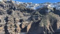 Santorin: Blick vom Schiff nach Thira