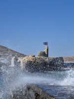 Paros: alte Seeräuberstadt Naoussa, Übergang zur Burg