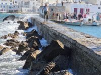 Paros: alte Seeräuberstadt Naoussa, Burg-Zugang