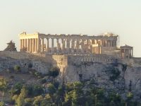 Athen: morgentlicher Blick zur Akropolis